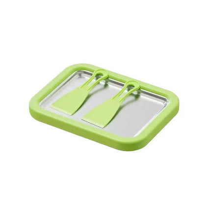 Household Small Stainless Steel Ice Stir Fry Machine - Spot Summer Yogurt Maker Children Homemade Yogurt Pudding Stir Fry Plate