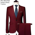 2PCS-Claret 1 / Asian 6XL (US XXXL)