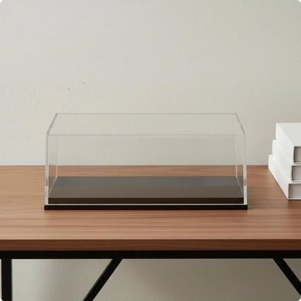 Transparent Display Cover with Base High Clarity Acrylic Model Display Case Stackable Showcase Box Dustproof