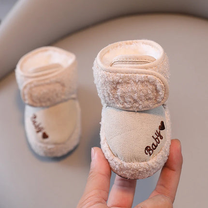 0-18M  Boots For Newborn Baby Girl Snow Boots Winter Thermal Shoes Plush Ankle Boots Winter Baby Boys And Girls Thermal Shoes