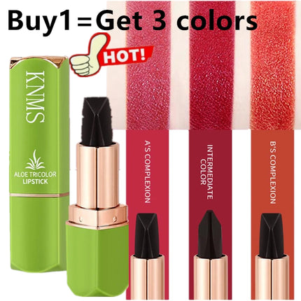 Magic lipstick winter Moisturizing Changing 3 colors Lip Balm Natural Aloe Vera Long Lasting Lipstick for Women Color-Shifting M