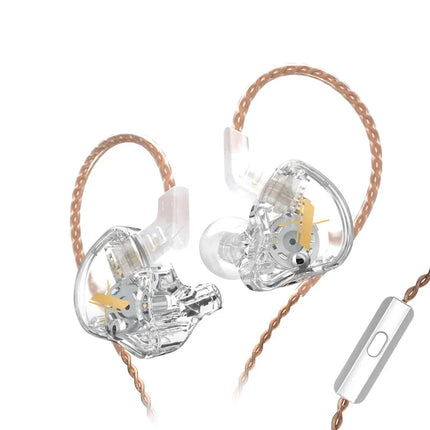 KZ EDX Wired Earphones With Microphone Dynamic HIFI Bass Music Earbuds In Ear Monitor Headphones Noise Cancelling Sport Headset