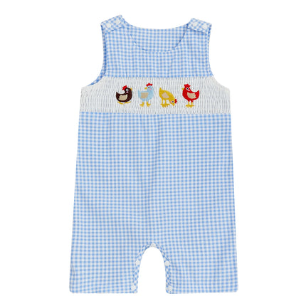 New Baby Boy Romper Cute Embroidered Sleeveless Buttons Short Jumpsuits 2026 Summer Toddler Overalls 0-18M