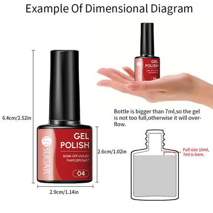UR SUGAR 7ML Autumn Nail Gel Brown Series All For Manicure Gel Nail Polish Semi Permanent Soak Off LED UV Nail Art Varnishes