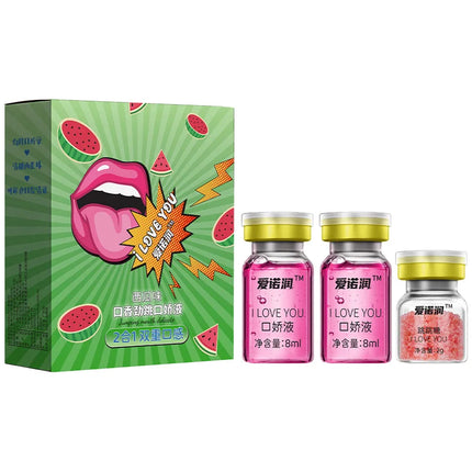 2-in-1 Fruity Strawberry Pineapple Lubricant Lickable Oral Sex Lubricating Fluid Adult Flirting Oral Sex Couple Stimulate Lube