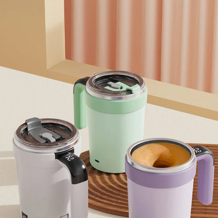 380ML Automatic Stirring Cup Rechargeable Electric Self Mixing Coffee Mug Portable Tea Milk Drinking Cup Rotating Magnetic Tools