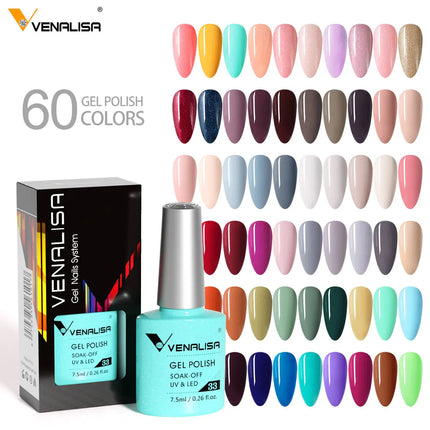 7.5ml Venalisa Nail Gel Polish HEMA FREE TPO FREE Full Coverage Semi Permanent Soak Off UV LED Gel Nail Polish Gel Varnish