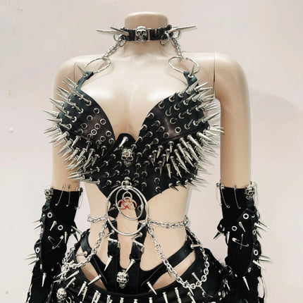 Gothic Tank Tops Punk Tank Tops halter topy2k clothes y2k crop top gothic clothes y2k top rivet Tank Tops Skull top vintage top