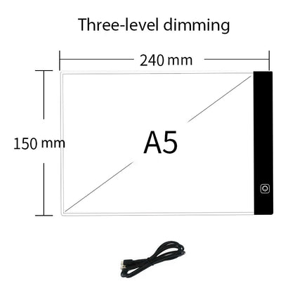 LED photocopying table drawing board children's light-transmitting copying table brightness adjustable night light notepad toy