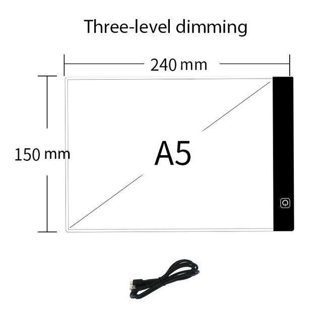LED photocopying table drawing board children's light-transmitting copying table brightness adjustable night light notepad toy