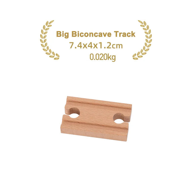 Kinds Of Wooden Track Accessories Beech Wood Railway Train Track Toys Fit for Biro All Brands Wooden Tracks Kids Education Toys