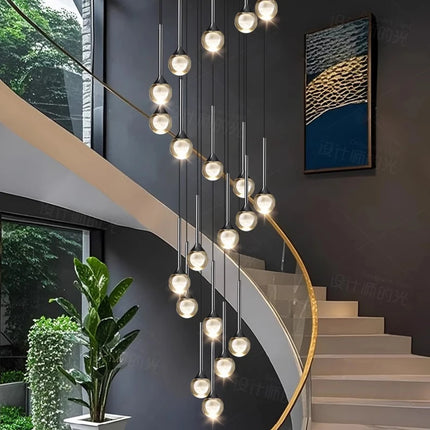 Modern home decoration crystal chandelier, stair Pendant lamp, living room Pendant lights, interior lighting