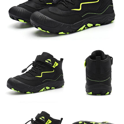Kids Hiking Boots Toddler Girls Boys Hiking Shoes  Anti-Collision Non-Slip Athletic Outdoor Trekking Boots