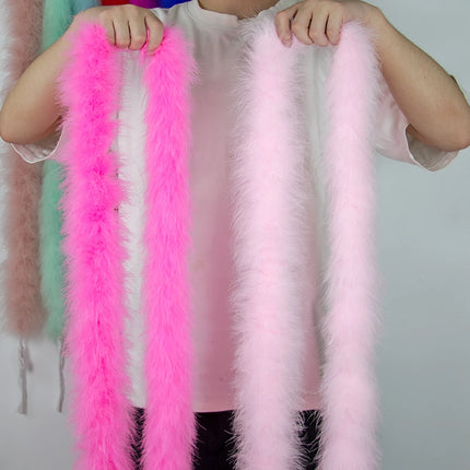 2M Soft Turkey Marabou Feather Boa 11-50g for Scarf Clothing Christmas Tree Decor Shawl Craft Costume Wedding Dress Plume Boas