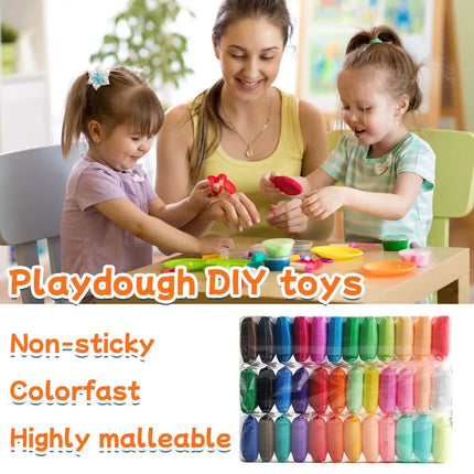 12/24/36PCS Air Dry Clay Ultra Light and Air Dry Clay for Children Non-Toxic and Eco-Friendly Modeling Magical Clay with Tools