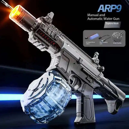 Summer Toys ARP9 Light spray flame Electric Water Gun Continuously High-pressure High-speed Powerful Outdoor Beach Water Gun Toy