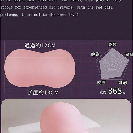 Premium Silicone Male Masturbation Cup Realistic Sex Doll Vagina Anus Channels Adult Sex Toys