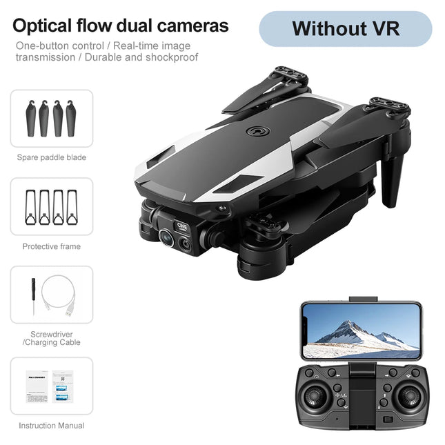 Lenovo M1 Portable Foldable Drone HD Camera Optical Flow Positioning VR Glasses Compatible RC Aerial Quadcopter