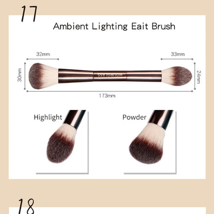 Hourglass Makeup Brush All Kinds Eyeshadow Foundation Concealer Powder Bronzer Blusher Eyeliner Retractable Professional Brushes