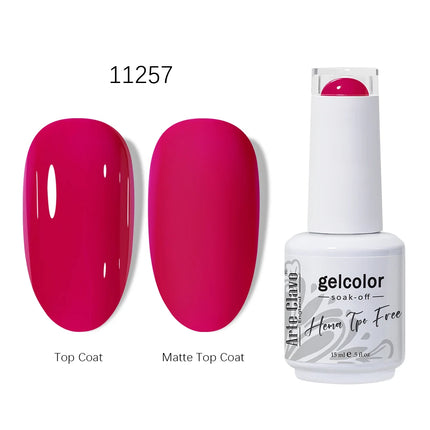 Arte Clavo HEMA TPO FREE Gel Nail Polish 15ML Long Lasting For Manicure Semi Permanent Nail Art UV LED Gel Varnish Nail Supplies
