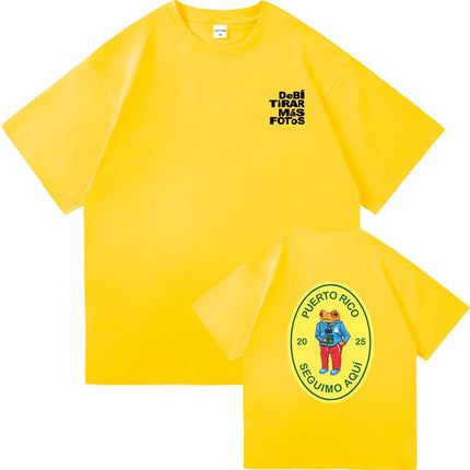 Bad Bunny DTMF World Tour 2025-2026 TShirt Men/women Clothing Vintage Harajuku High Quality Clothes Cotton TShirts for Fans Gift