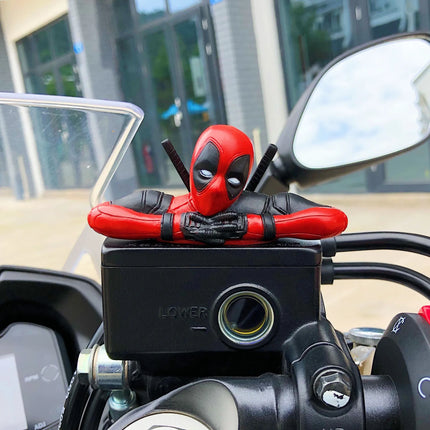 Hot Movie Marvel Deadpool spiderman Mini Figure Car Decoration Center Console Rearview Mirror Decor For home Accessories