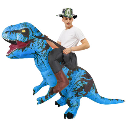 Adult Kids T-Rex Dinosaur Inflatable Costumes Purim Halloween Christmas Mascot Anime Party Cosplay Costume Dress Fancy Suits