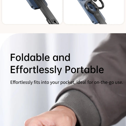 Ulanzi MA30 Carabiner-Mounted Phone Tripod for iPhone 15 14 13 12 Pro/Pro Max Dual-sided Magnet Tripod Desk Mount Phone Handle