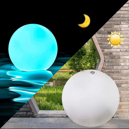 Large Floating and Inflatable Led Glow-In-The-Dark Beach Ball Toy with Color-Changing Lights, Perfect for Summer Parties, Pool/Beach Parties, Raves, or Glow-In-The-Dark Parties