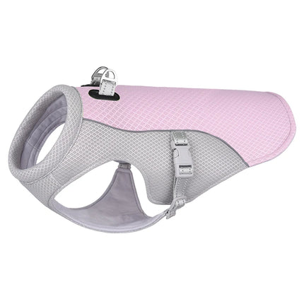 New Ice Cooling Dog Vest Summer Mesh Clothes for Small Medium Large Dogs Outdoor Pet Cool Down Jackets Breathable Dog Harness