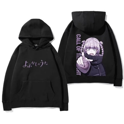 New Japanese anime Call of the Night hoodies Nazuna Nanakusa Ko Yamori Cartoon hooded sweatshirt Men's and women's Y2K hoodies