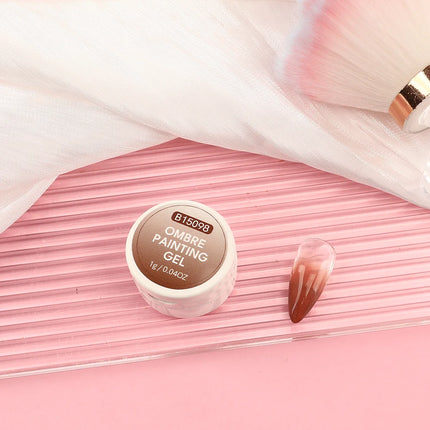 10-Color Cushion Gradient Painting Gel, UV/LED Blush Tap Gel, Nail Art Cushion Tap Gel Painting Tool