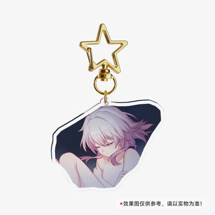 Game Honkai Star Acrylic Keychains Stand Cyrene DanHeng Evernight Cerydra Castorice Phainon Figure Pendant Car Key Chain Gifts
