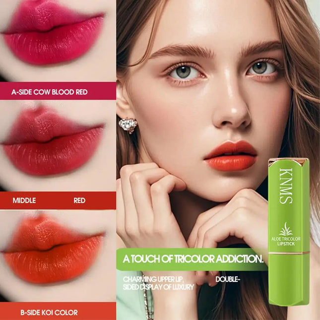 Magic lipstick winter Moisturizing Changing 3 colors Lip Balm Natural Aloe Vera Long Lasting Lipstick for Women Color-Shifting M