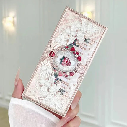 Flower Knows Strawberry Cupid Collection Matte Glitter Shimmer Eyeshadow Face Palette Highlight Blush Longlasting Makeup Palette