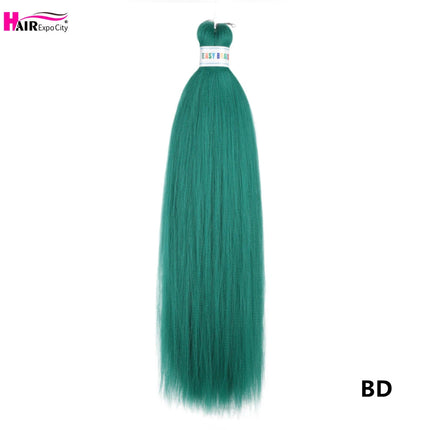 Easy Braids 26Inch Synthetic Jumbo Braids Hair Extensions Ombre Colorful Braiding Hair Pre Stretched Hair Expo City