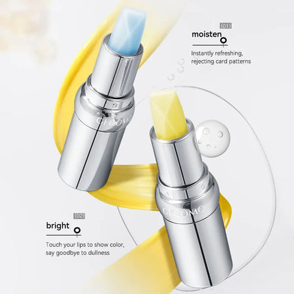 Gecomo Temperature Color Change Lip Balm Long-Lasting Hydration Soft Moisturizing Deep Nourishment Fine Glitter Anti-Wrinkle Enhance Complexion Lip Care