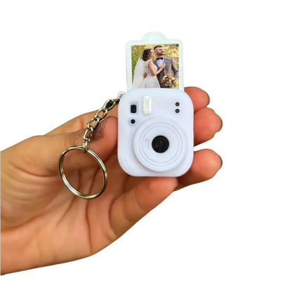 Portable Mini Camera Keychain Metal Key Ring Lightweight 3D Print Camera Pendant Decorative Multipurpose Bag Hanging Ornament