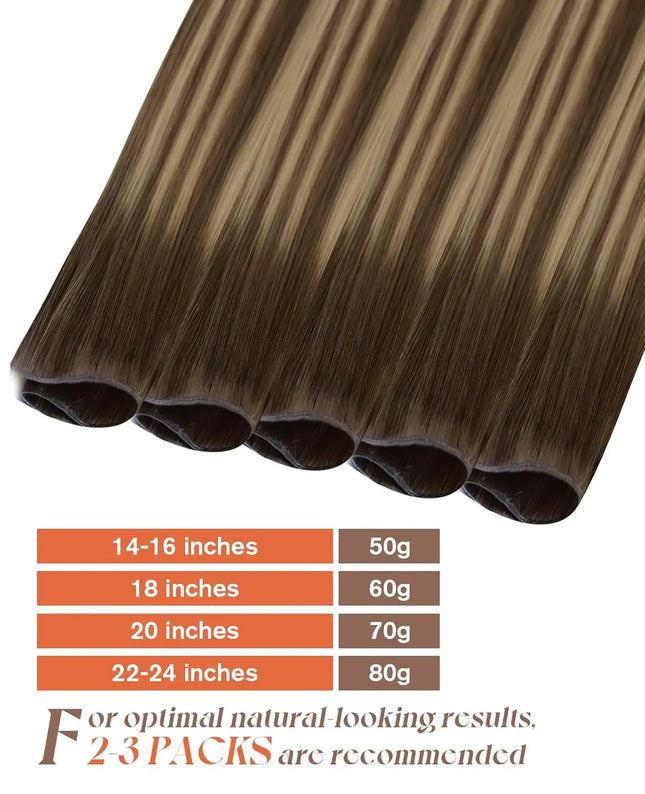 Sunny Hair Genius Weft Hair Extensions Human Hair Sew-in Extensions Genius Human Hair Wefts Brazilian Hair for Women