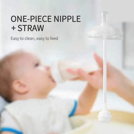 7cm Big Mouth Silicone Pacifier For Baby Bottle Drink Straw Spoon Head Gravity Ball Brown White Colors BPA Free Safe Pacifiers
