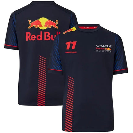 New Red Bull Men's Short Sleeve T-shirt Red Bull Brand Logo 3D Printed T-shirt Men's Outdoor Motorcycle Riding Summer Sports Top