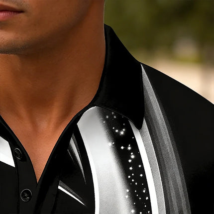 Men Summer Fashion Short Sleeve Golf Polo Shirt Middle Elasticity Men Business Casual Polo Shirt Tops