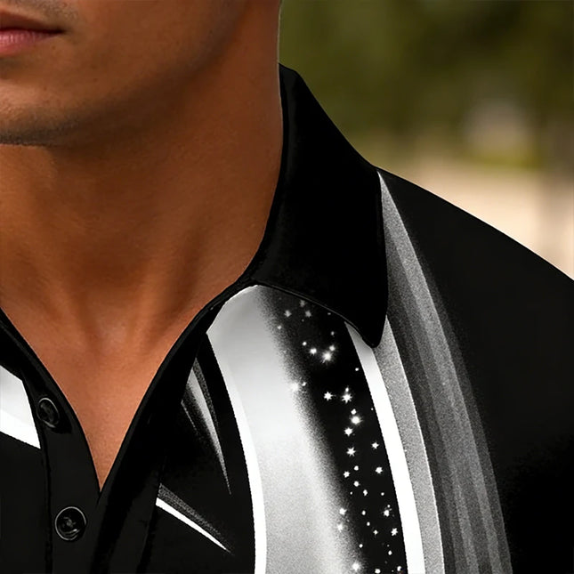 Men Summer Fashion Short Sleeve Golf Polo Shirt Middle Elasticity Men Business Casual Polo Shirt Tops