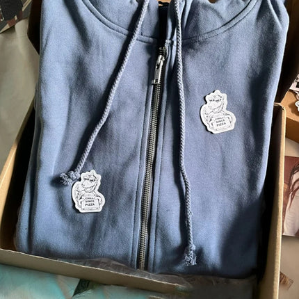 Pink Sweet Oversized Hoodie Autumn Long Sleeve Hooded Zip-up Cotton Sweatshirt Casual Simple Preppy Style Cute Hoodies Top Woman