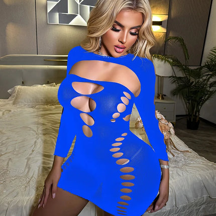 Hot Women's Plus Size Open Crotch Lingerie Bodysuit Sheer Fishnet Stockings Mesh Tights For Seductive Evening Wear bodysuit