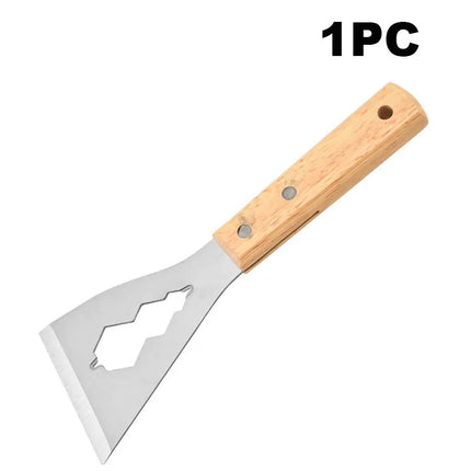 Multi-functional Shovel Thickened Stainless Steel Long Handle Shovel Kitchen Cleaning Tool Household Shovel for Scraping Dust