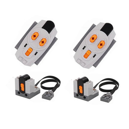 MOC Technology PF Pieces Building Blocks Infrared Receiver + Infrared Speed Remote Control Compatible with Legoeds Power Pack