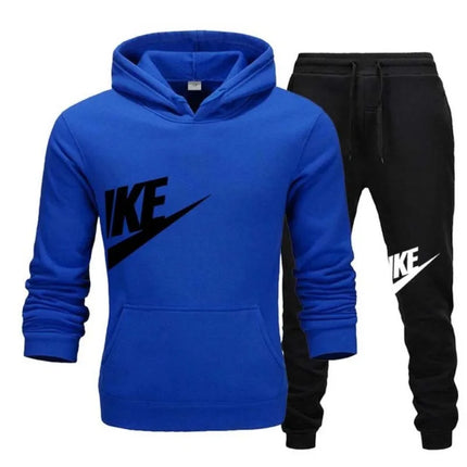 Fashion Outdoor Jogging 2-Piece Set For Men, New Autumn Winter Hooded Sweatshirt And Long Pants Casual Sportswear