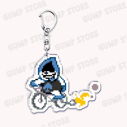 Cute Game Deltarune Keychains for Accessories Ralsei Kris Susie Spamton Undertale Angel Jewelry Keyrings Fans Gaming Gamer Gifts