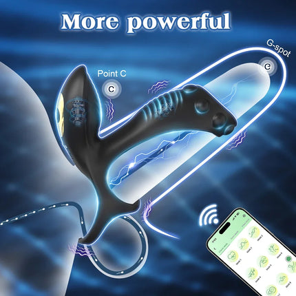 APP Control Vibrating Cock Ring Penis Ring for Men Clitoris Stimulator Vibrator for Women Ejaculation Delay Sex Toy for Couples